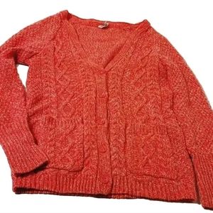 Aeropostale Women's Knit Sweater Size M Pink Long Sleeve